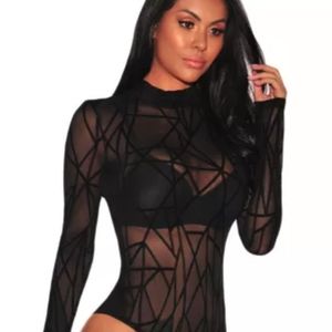 Sexy Classic Black Bodysuit